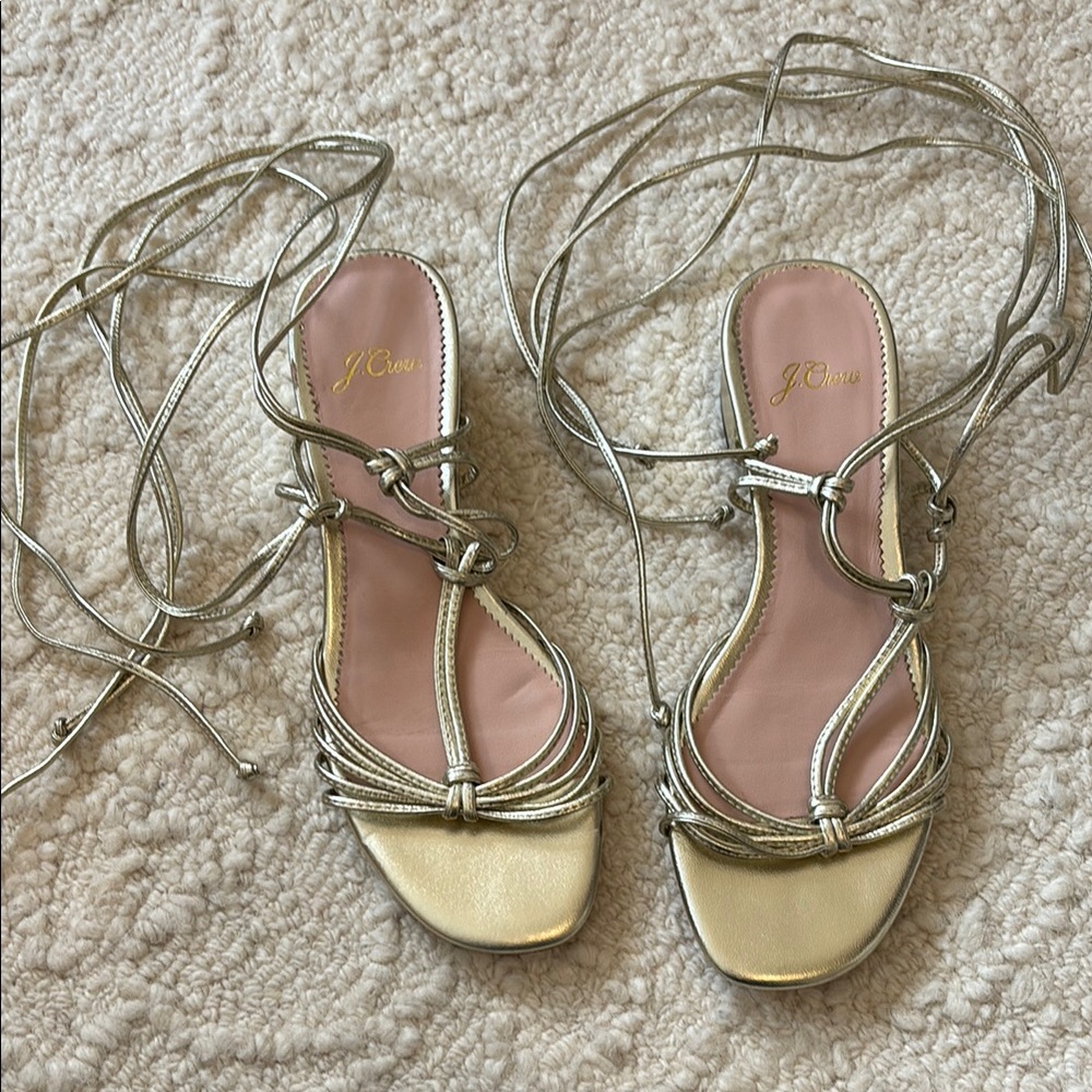 J. Crew Women's Metallic Sandals